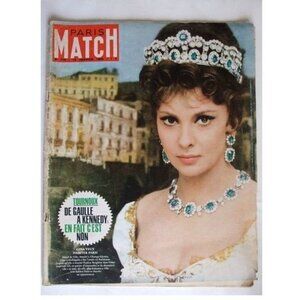 PARIS MATCH 718 Lollobrigida Katanga Stendhal Twist Kennedy ONU Bastia-Nice
